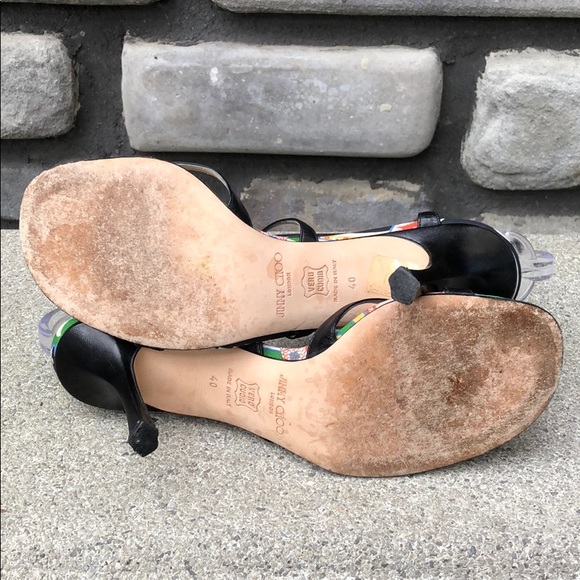 ⭐️HP🧜‍♀️Jimmy Choo Strappy Sandal RhinoChoo sz 40 - Picture 5 of 8